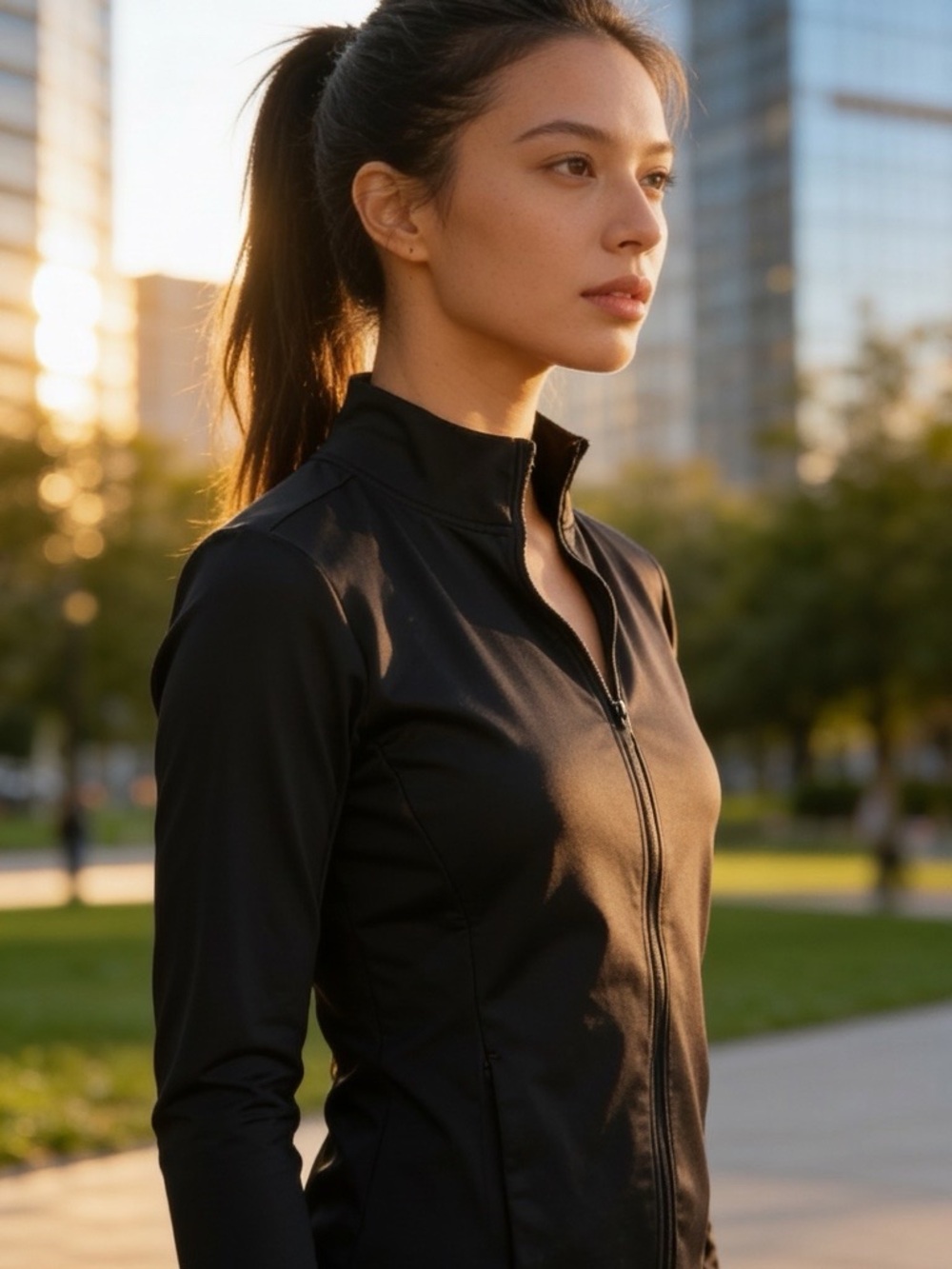 Nike Women's Black Full-Zip Training Jacket